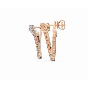 Aros de Oro de 9 Quilates de Primera Calidad con Diamantes Brillantes de Corte Redondo, Joyería Cultivada en Laboratorio, Proveedor Mayorista B2B OEM para Exportación - Product Image 6