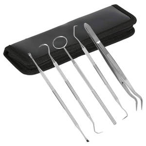 Dental Oral Hygiene Kit Manual <b>Power</b> Source 3pcs Surgical Instruments with Mirror Tweeze <b>Probe</b> - Product Image 1