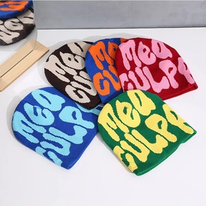 FUZZ ZAPPERS Offre Spéciale Mode Tricot Acrylique Hommes Femmes Jacquard Paragraphe Bonnet Chapeau Avec Multi Couleur - Product Image 3