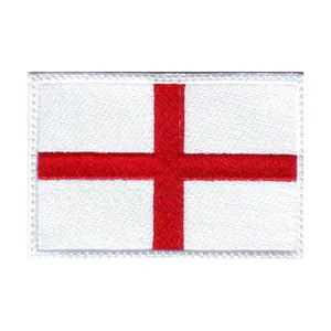 Inglaterra bandera bordada hierro coser en parche Reino Unido inglés camisa insignia - Product Image 5