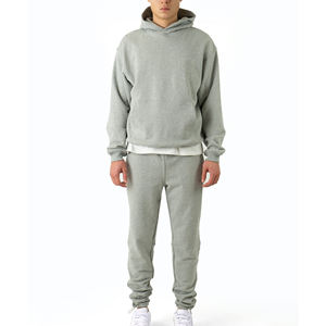 Sweat-shirts en molleton de coton d'hiver de haute qualité, sans cordon, logo personnalisé, grande taille, surdimensionnés pour hommes - Product Image 4