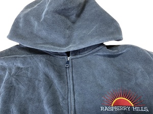 Custom Streetwear Washed Zip Hoodie Heavyweight Fleece Zip up Vintage Acid Wash Hoodie <b>Black</b> Wash Zipper Hoodies for Men - Product Image 2