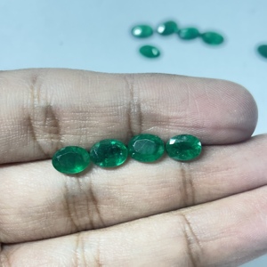 Esmeralda Zambiana Natural, Forma Ovalada, Facetada, Verde, Gema Suelta para Joyería, Preciosa, Certificada, de 2x4 mm a 8x10 mm - Product Image 6