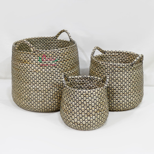 Artex Dong Thap Collection Durable <b>Wicker</b> Seagrass Storage <b>Basket</b> Home Organization Storage Organizer New Arrival - Product Image 2
