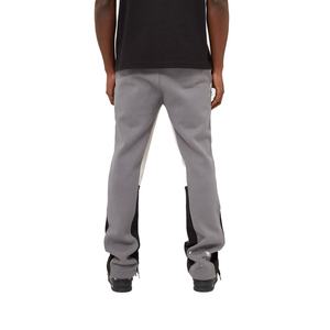 Nuevos pantalones de chándal acampanados informales personalizados de alta calidad para hombre con cierre de cordón, pantalones para correr con diseño de retazos y logotipo personalizado - Product Image 5