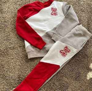 Chándal cargo de talla grande para hombre 2021, venta al por mayor, sudadera y pantalones de chándal de lana, pantalones activos para correr y Fitness - Product Image 3