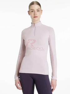 OEM Women Horse Riding Baselayer Breathable Quick Dry Material Customizable <b>Long</b> <b>Sleeve</b> Equestrian Wholesale Professional - Product Image 6