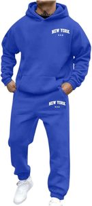 2 Piece <b>Sweatpants</b> and Hoodie <b>Set</b> Tracksuits for Men Vintage High Quality Men Tracksuit - Product Image 3