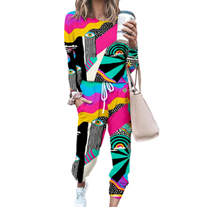 Femmes XXL High Street Winter Street Street Style 2 pièces Tra costumes respirant Joggers hauts transfert de chaleur Logo Design grande taille hiver - Product Image 5