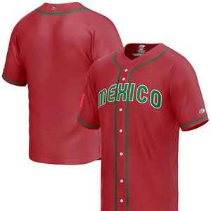 Personnalisé Nouveau Haute Qualité Mexique Baseball Jersey Chemises À Séchage Rapide Hommes Baseball Jersey - Product Image 1