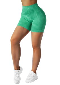 Short de yoga sans couture taille haute pour femme Leggings d'entraînement Gym Fitness vêtements de sport vêtements de sport recyclés en élasthanne/nylon - Product Image 2