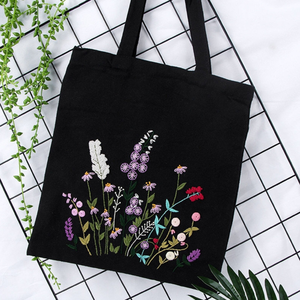 Sac fourre-tout personnalisé en toile de coton biologique brodé 100% sacs fourre-tout en coton pour femmes OEM fabriqué au Vietnam - Product Image 3