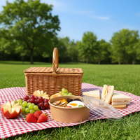 Bol à repas en papier kraft naturel rectangulaire/rond jetable, conteneur alimentaire en papier biodégradable personnalisé pour l'emballage alimentaire