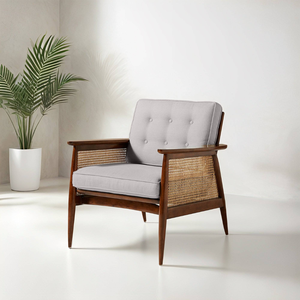 Chaise de salon en teck de style moderne rotin naturel de haute qualité pour la maison bureau salle à manger villa-pour appartement meubles de salon - Product Image 5