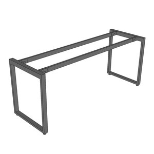 Industrial-Style 180x60cm Rectangular Steel <b>Frame</b> Powder Coated - Product Image 1