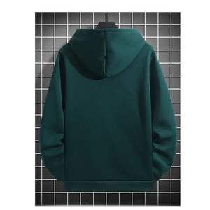 Personnalisable luxe recadrée capuche poids lourd Streetwear sweat hommes surdimensionné hiver plaine teint imprimé sweat à capuche 100% coton ODM - Product Image 4