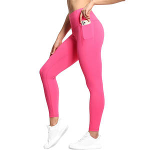 Leggings de yoga pour femmes de bonne qualité, taille élastique, logo personnalisé, légers, à prix raisonnable - Product Image 1