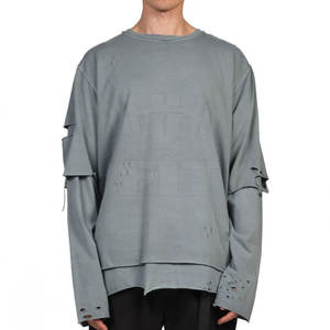 เสื้อสเวตเตอร์ผ้าฝ้าย100% สำหรับผู้ชาย, สเวตเชิ้ตมีฮู้ดย้อมสีล้วนมีความทนทานสวมใส่ในฤดูหนาวกำหนดโลโก้ได้เอง - Product Image 1