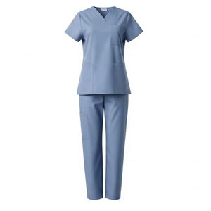 Combinaison de travail en tissu peigné, mélange de polyester et de rayonne, respirante, infroissable, uniforme médical, infirmier, hôpital, clinique - Product Image 3