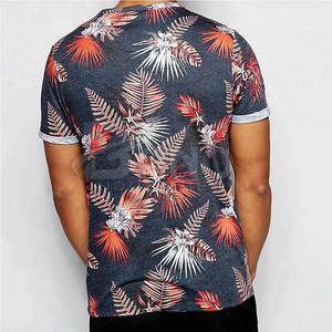 Camiseta de hombre con logotipo impreso personalizado de alta calidad Top de punto de fibra de algodón/bambú a granel con sublimación completa - Product Image 3