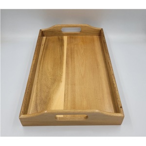 Bandejas de Servicio Ecológicas y Seguras para Alimentos de la Marca Huhipro, Hechas en Vietnam con Madera de Acacia, de Alta Calidad para Restaurantes Comerciales - Product Image 1