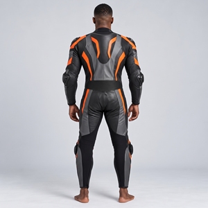 Ensemble de combinaison de moto en cuir durable pour homme, tenue de course professionnelle, protection haute endurance, doublure ergonomique - Product Image 3