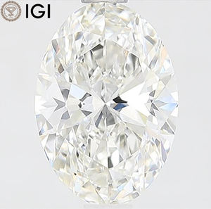 1.51 carat CVD diamant taille ovale cultivé en laboratoire 9.16 MM F couleur VVS2 bijoux significatifs avec certificat IGI diamants en vrac - Product Image 1