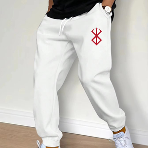 Pantalon de survêtement taille haute en toile extensible confortable pour homme Pantalon de tous les jours avec ceinture élastique et poches braguette à fermeture éclair Taille XL - Product Image 1