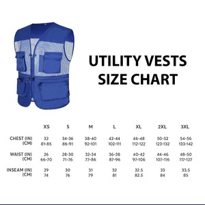 Chaleco utilitario de gran tamaño para hombre OEM con múltiples bolsillos, chaleco sin mangas para pesca y caza al aire libre, chaleco de malla con logotipo personalizado para ropa de trabajo - Product Image 6