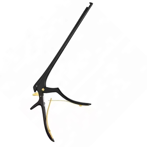 Punzón Óseo Kerrison, Bayoneta de 9 Pulgadas, 3 mm, Inclinación hacia Arriba de 90 Grados, Recubrimiento Negro, Expulsor de Hueso Manual, Instrumento de Neurocirugía de Acero Inoxidable - Product Image 4