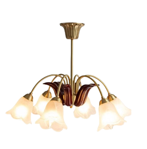 โคมระย้าในร่มหรูหราทันสมัยพร้อมโคมไฟระย้าโลหะสไตล์ฝรั่งเศสสำหรับวิลล่าบันไดห้องรับประทานอาหารและบาร์ตกแต่ง - Product Image 6