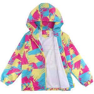 Veste coupe-vent pour enfants, veste légère facile à porter, veste coupe-vent pour enfants pour les voyages et les activités de plein air - Product Image 2