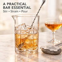 Verre à cocktail professionnel en cristal sans plomb avec base lestée et pichet mélangeur gravé pour barman et équipement de bar