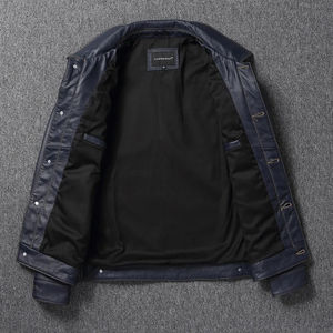 Meilleures vestes en cuir de fourrure pour hommes Produit en tissu de toile de haute qualité - Product Image 4