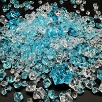 Cubes de glace en agate simulée, petites pierres précieuses mélangées, glace pilée en acrylique, accessoires de photographie, accessoires de bijouterie DIY