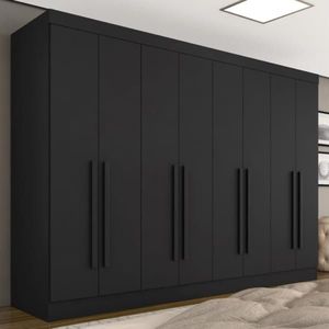 Factory Supply High Quality Black <strong>Dark</strong> Grey Style <strong>Wooden</strong> <strong>Wardrobe</strong> Bedroom Furniture <strong>Wooden</strong> Room <strong>Wardrobe</strong> - Product Image 1