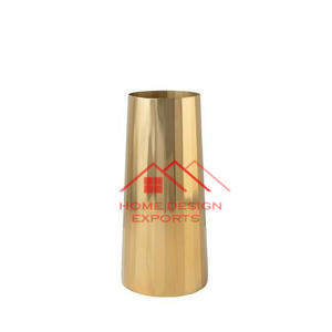 Vase décoratif de luxe attrayant pour la décoration de la maison, effet de glaçure à teinture réactive, fonte d'aluminium - Product Image 6