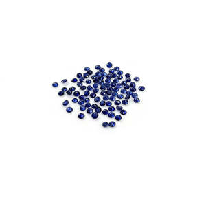 Saphir bleu naturel de Bangkok, pierres rondes calibrées de 3 mm et 4 mm, taille ovale facettée, pierres précieuses en vrac, matériau de pierres précieuses, opale et aigue-marine - Product Image 3