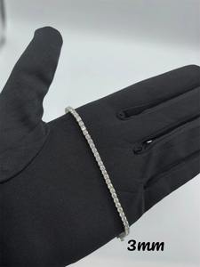 สร้อยข้อมือเพชรเมสซอไนท์ VVS1สำหรับเทนนิส925เงินแท้เพชร-ผ่านการทดสอบความชัดเจน - Product Image 2