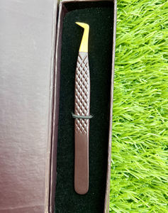 Puntas de fibra profesional Pinzas para pestañas Volumen Pinzas para pestañas Fijación fuerte Fácil de recoger Pinzas para extensión de pestañas Logotipo personalizado - Product Image 2