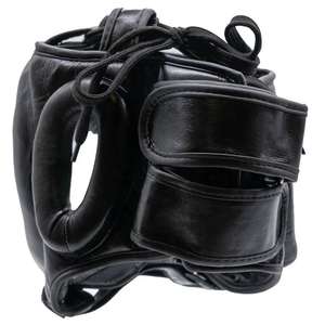 Professional Quality Leather Boxing Helmet Martial Arts Head Guard Training Equipment for <b>Boxers</b> and MMA Use - Product Image 2