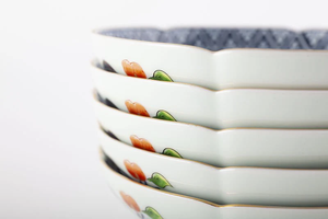 Cadeaux fabriqués à la main Assiette en porcelaine de luxe japonaise Motif Design traditionnel élégant japonais - Product Image 3