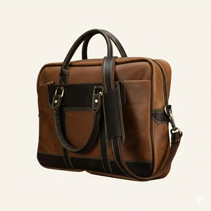 Handmade Genuine <b>Leather</b> <b>Laptop</b> <b>Bag</b> | Luxury Office <b>Bag</b> | Lightweight Gift for Him & for - Product Image 2