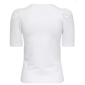 Camiseta de Mujer de Alta Calidad, 100% Algodón, 220 g/m², 19 Colores Personalizables, Transpirable, Ecológica, Informal, Tejida, con Mangas Cortas Abullonadas - Product Image 6