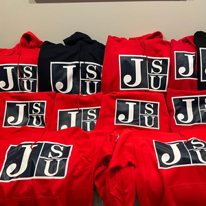 Sudadera con Capucha HBCU para Hombre, de la Universidad Estatal de Jackson, Color Azul Marino, con Logotipo Personalizado en la Parte Delantera, Servicio OEM - Product Image 5