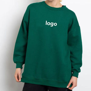 Sweat-shirt à col ras du cou en éponge française personnalisé pour hommes et femmes avec chandails surdimensionnés imprimés - Product Image 3