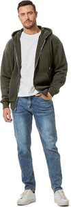 Sudaderas Casuales de Invierno para Hombre, Color Sólido, Corte Regular, 100% Algodón, Felpa, Transpirable, Secado Rápido, Ecológico - Product Image 3