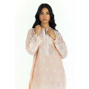 Traje de Verano Rosa de 3 Piezas con Bordado Schiffli - Product Image 5