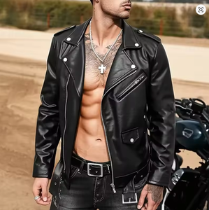 New Model 2026 <b>Men's</b> Women's Clothing <b>Leather</b> <b>Jacket</b> New Fashion <b>Men</b> <b>Leather</b> <b>Jacket</b> Windproof <b>Leather</b> <b>Jacket</b> 2025 - Product Image 1