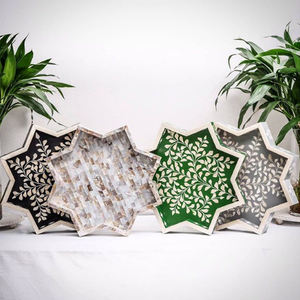 ถาดเสิร์ฟไม้และเรซินแบบโบราณถาดสำหรับตกแต่งที่หรูหราและเป็นมิตรต่อสิ่งแวดล้อม - Product Image 6